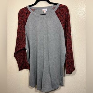 LuLaRoe NWT 3/4 Sleeve Randy Shirt 3XL